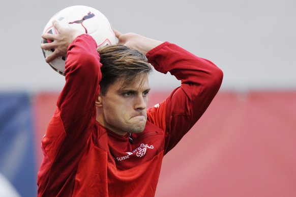 09.11.2015; Freienbach; Schweizer Fussball Nationalmannschaft; Valentin Stocker beim Training in Freienbach
(Steffen Schmidt/freshfocus)