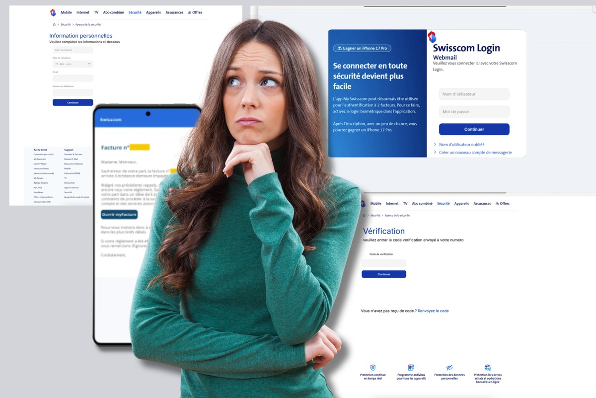 Attention à cette arnaque au rappel de facture Swisscom