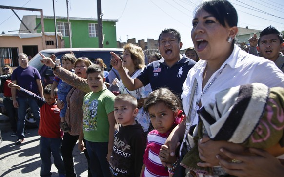 Members of the group Border Dreamers and other supporters of an open border policy march toward the United States border where some plan to ask for asylum Monday, March 10, 2014, in Tijuana, Mexico. ( ...