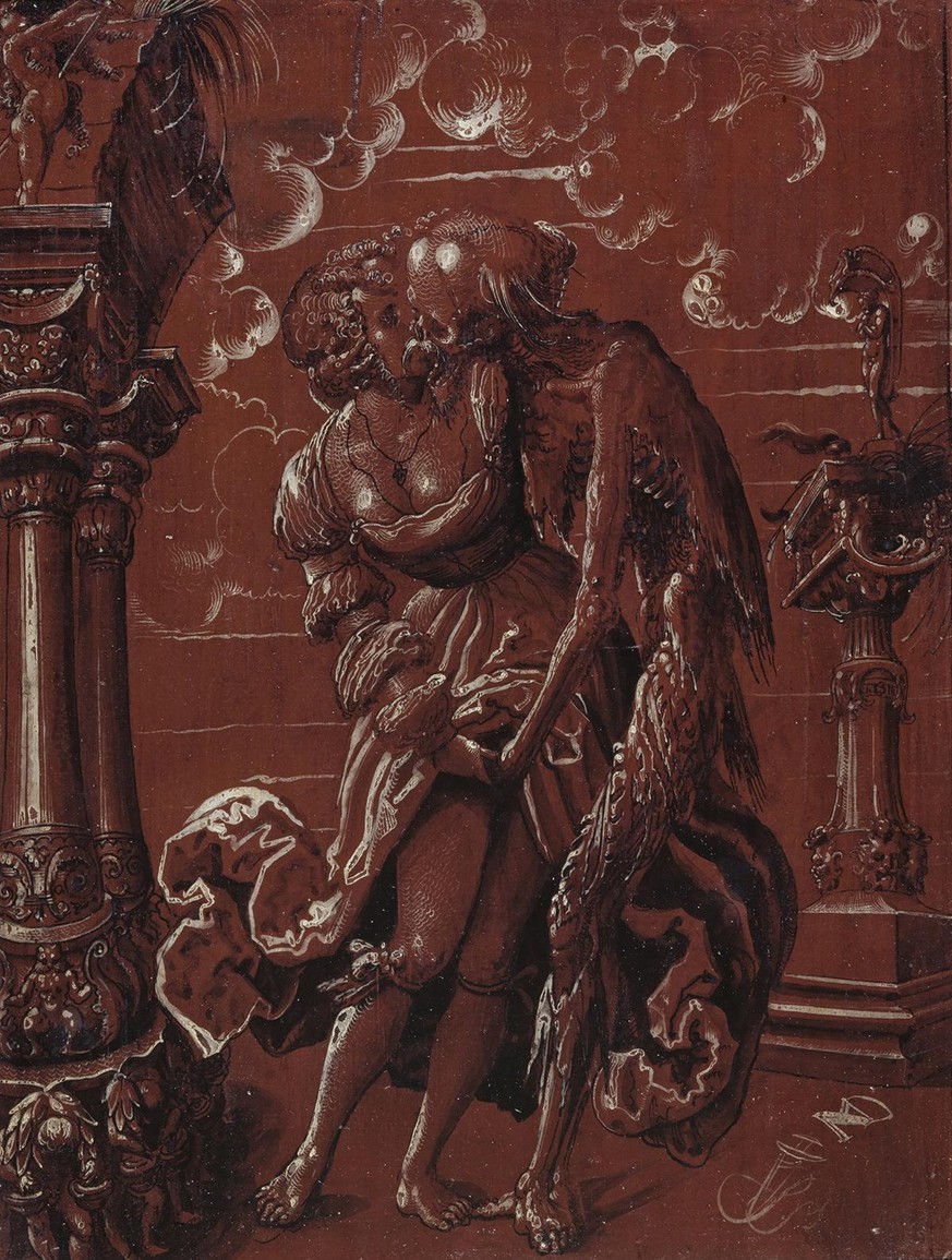 Der Tod als Kriegsknecht umfasst ein junges Weib (Rückseite), 1517.
http://sammlungonline.kunstmuseumbasel.ch/eMuseumPlus?service=ExternalInterface&amp;module=collection&amp;objectId=4547&amp;viewType ...