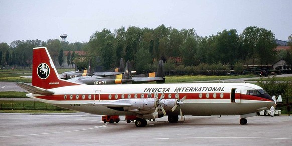 Eine Vickers Vanguard der Invicta International, ähnlich der verunglückten Maschine.