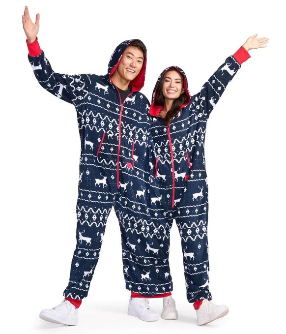 Twosie ugly christmas sweater 
https://www.tipsyelves.com/products/blue-reindeer-twosie-jumpsuit?sscid=c1k7_f1obf&amp;utm_source=shareasale&amp;utm_medium=affiliate&amp;utm_campaign=314743