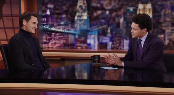 Roger Federer in der Daily Show im Gespräch mit Trevor Noah