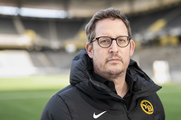 Portrait von Stefan Stauffiger von der Unternehmenskommunikation vom BSC Young Boys YB, am Freitag, 8. Maerz 2024 im Stadion Wankdorf in Bern. (KEYSTONE/Alessandro della Valle)