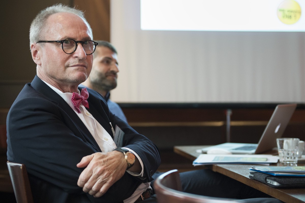 Wulf Roessler, emeritierter Professor der UZH und ehemaliger Klinikdirektor der Psychiatrischen Universitaetsklinik Zuerich, anlaesslich der Pressekonferenz von Pro Mente Sana "Nationale Kampagne ...