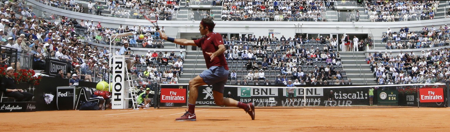Eben noch in Rom, nun bald in Paris: Roger Federer.