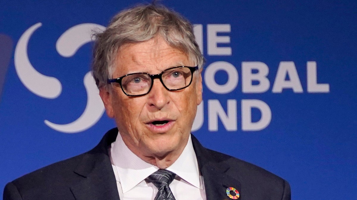 FILE - Bill Gates speaks during the Global Fund's Seventh Replenishment Conference, Sept. 21, 2022, in New York. (AP Photo/Evan Vucci, File)
Bill Gates