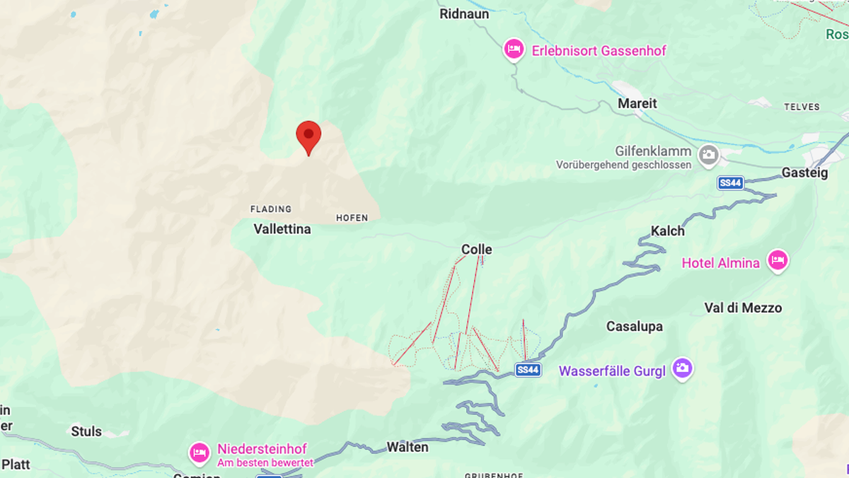 Das Schneebrett löste sich in der Nähe der 2'669 Meter hohen Hohen Ferse