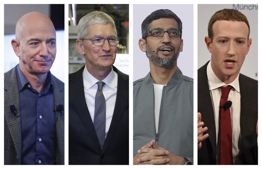Jeff Bezos, Tim Cook, Sundar Pichai und Mark Zuckerberg wurden während der Pandemie noch reicher.