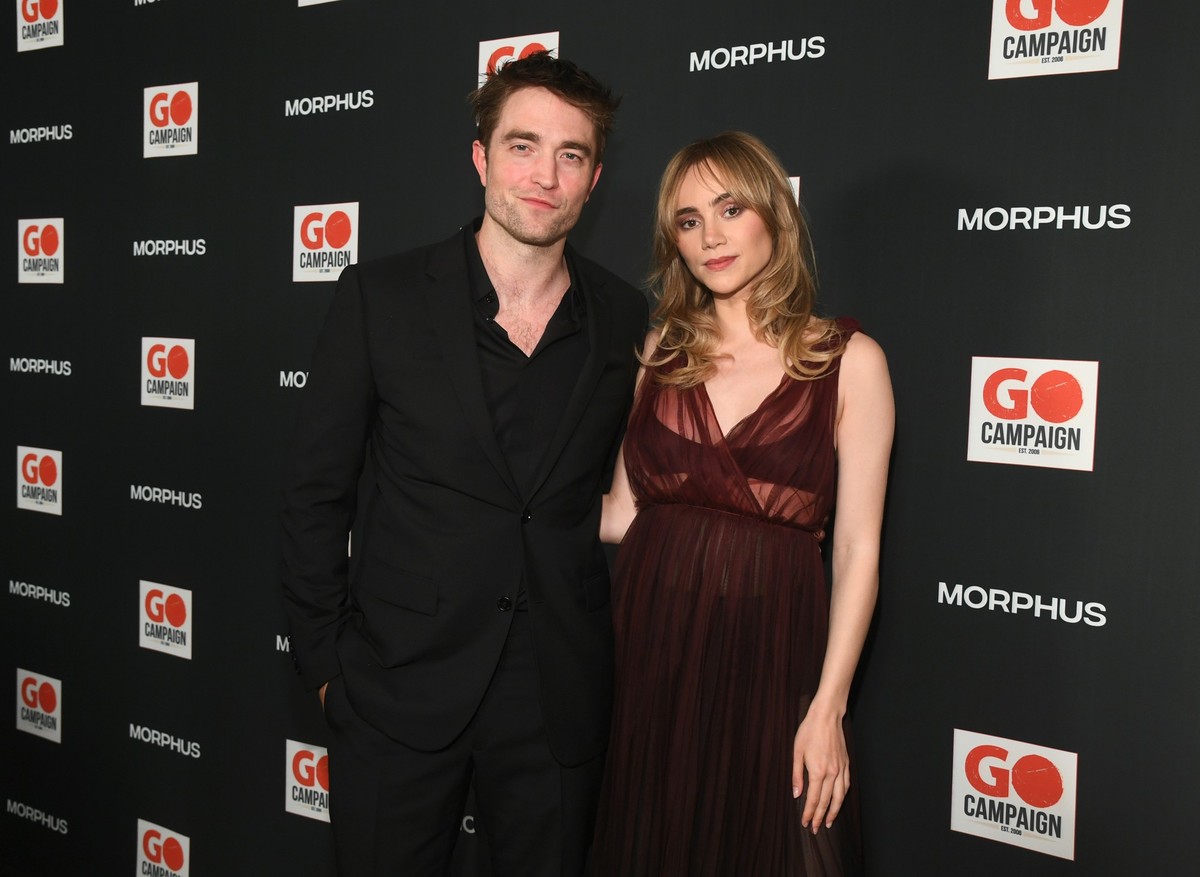 LOS ANGELES, CALIFORNIA - OCTOBER 21: Robert Pattinson and Suki Waterhouse attend the GO Campaign's Annual Gala 2023 at Citizen News Hollywood on October 21, 2023 in Los Angeles, California. (Pho ...