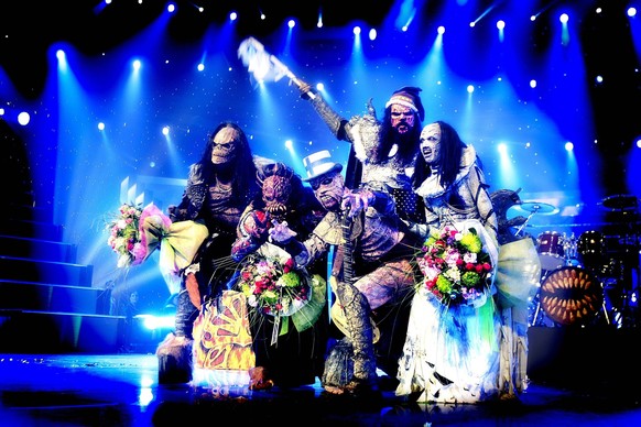 Eurovision Song Contest 2006. Det finska bandet Lordi vann t�vlingen med sangen Hard rock hallelujah . Scenbilder, gruppbilder 2006-05-21 c PETER WIXTR�M / Aftonbladet / IBL Bildbyra * * * EXPRESSEN O ...