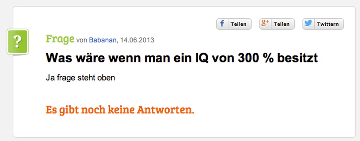 gute frage