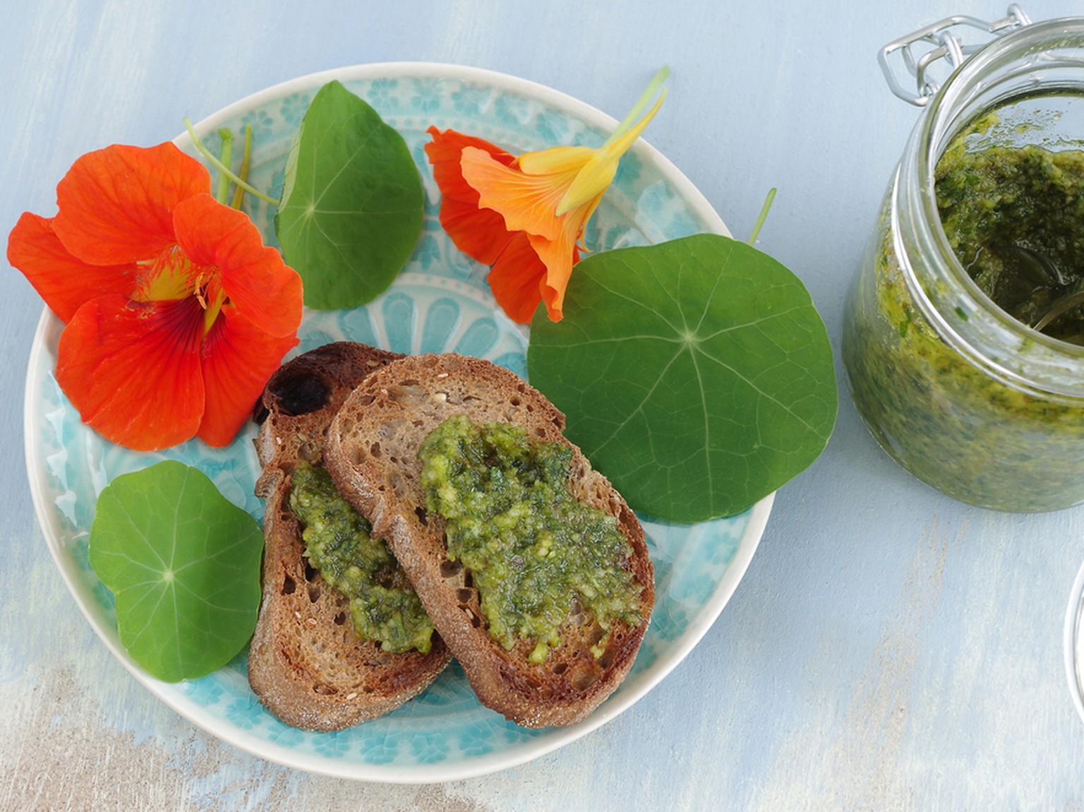 Kapuzinerkresse, Pesto