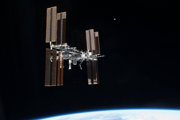 US Expresses Outrage Over Russian Space Junk Handout file photo dated July 19, 2011 of the International Space Station was photographed from the space shuttle Atlantis. The US has condemned Russia for ...