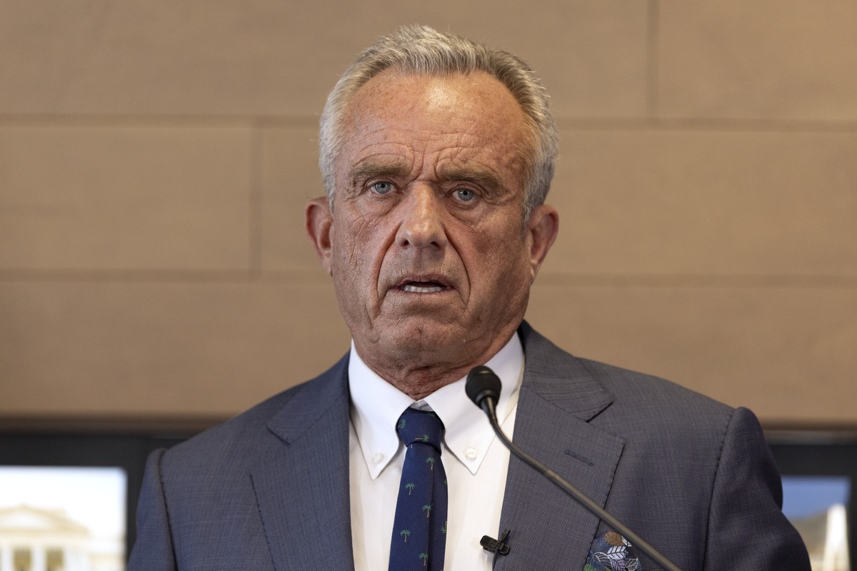 Health and Human Services Secretary Robert F. Kennedy Jr. speaks during a press conference about Utah's new fluoride ban, food additives and SNAP funds legislation, Monday, April 7, 2025, in Salt ...