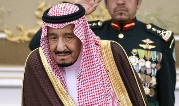 epa11355478 (FILE) - Saudi Arabia&#039;s King Salman bin Abdulaziz Al Saud attends an official ceremony in Riyadh, Saudi Arabia, 14 October 2019 (reissued 20 May 2024). Saudi King Salman, 88, was diag ...