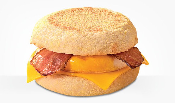 So sieht Frühstück bei McDonald's aus: Ein 315-Kalorien-Muffin&nbsp;mit Käse, Speck und Ei.