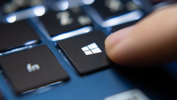 Windows-Taste auf PC-Tastatur.