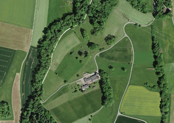 Die nun gerodete Flur Argentinie in Niederweningen, Luftbild.
https://s.geo.admin.ch/a29c8b48ef