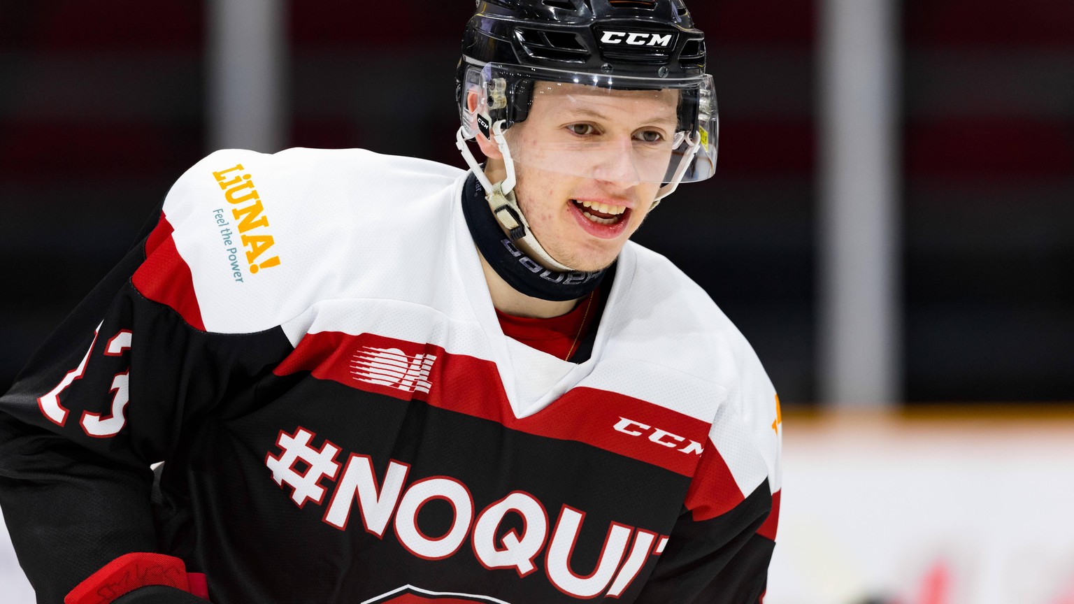 OTTAWA, ON - FEBRUARY 02: Ottawa 67 s Center Marco Rossi 23 during warm-up before Ontario Hockey League action between the Sault Ste. Marie Greyhounds and Ottawa 67 s on February 2, 2020, at TD Place  ...