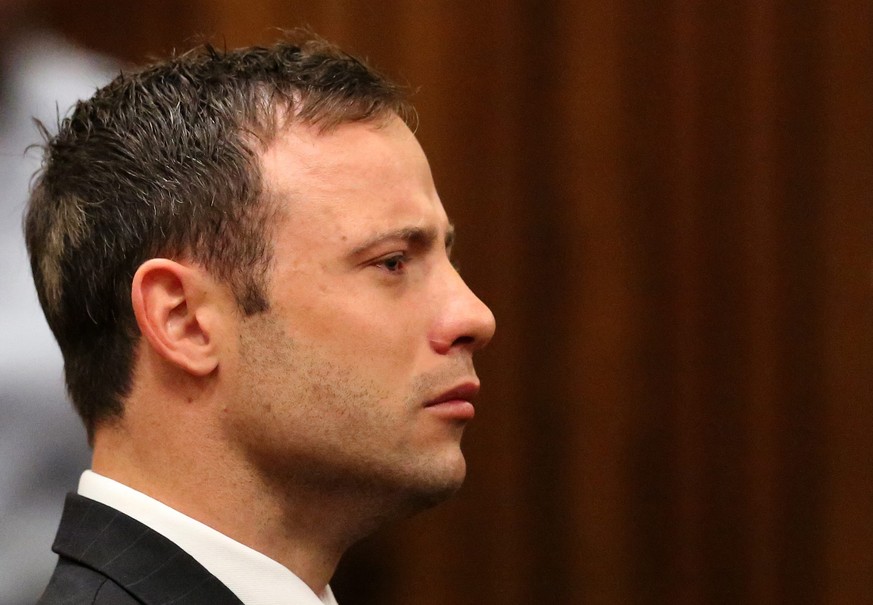 Oscar Pistorius während der Verkündung des Urteils am Freitag