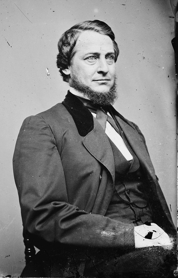 Der Mann mit den eisigen Augen: Clement Vallandigham (1820–1871), Politiker und Anwalt aus Ohio.