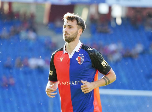 Foto Manuel Geisser 27.07.2023 St.Jakob Park Basel League ConferenzeHerren Saison 2027/2028 FC Basel - FK Tobol Kostanay 1:3 Bild : Dominik Schmid FC Basel Aktion Einzelbild *** Photo Manuel Geisser 2 ...