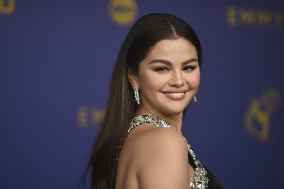 Selena Gomez arrives at the 76th Primetime Emmy Awards on Sunday, Sept. 15, 2024, at the Peacock Theater in Los Angeles. (Photo by Richard Shotwell/Invision/AP)
Selena Gomez