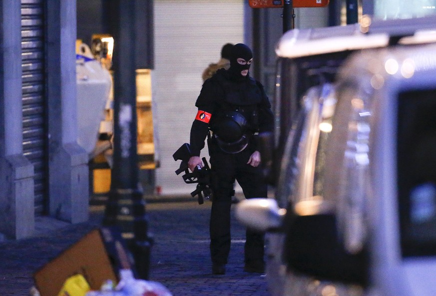 Spezialkräfte der Polizei am 20. Dezember in Brüssel.