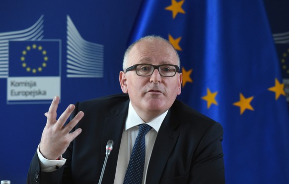 Frans Timmermans präsentierte die neuesten Pläne Brüssels.