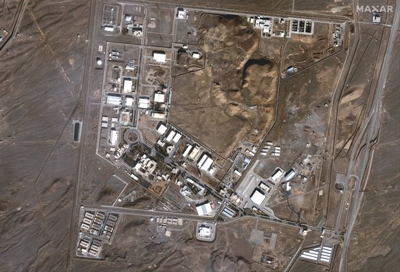 This satellite image provided by Maxar Technologies shows the Natanz nuclear facility in Iran on Jan. 24, 2025. (Maxar Technologies via AP)
Iran Nuclear Sites