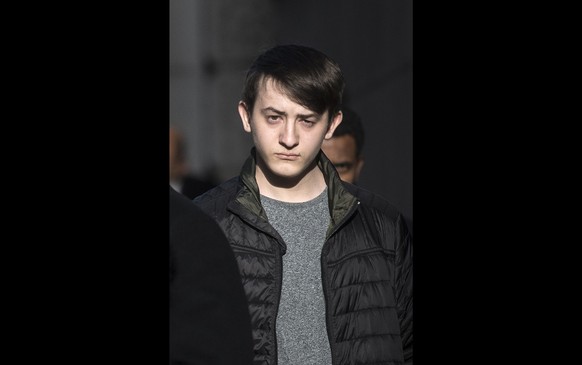 FILE - This Jan. 19, 2018 file photo shows hacker Kane Gamble in London. A British teenager has been jailed for two years for compromising the email and phone accounts of senior U.S. government offici ...