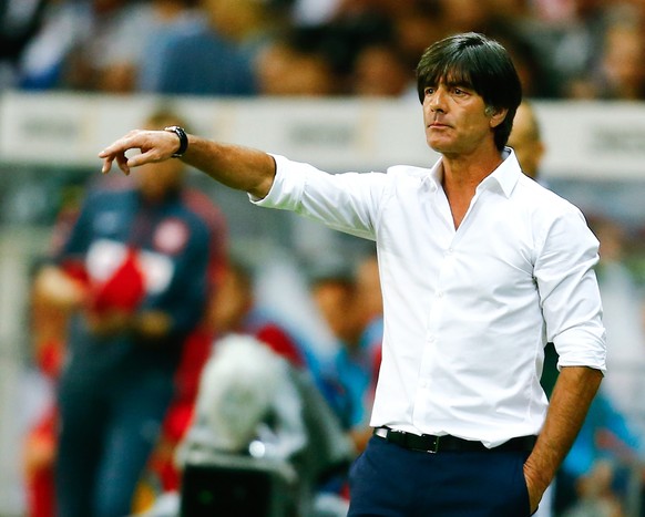Germany&#039;s coach Joachim Loew reacts during their Euro 2016 qualification match against Poland in Frankfurt, Germany, September 4, 2015. REUTERS/Ina Fassbender