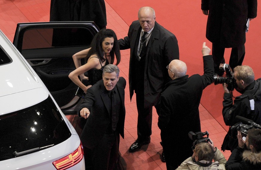 Clooney am 11. Februar auf dem Roten Teppich an der Berlinale.