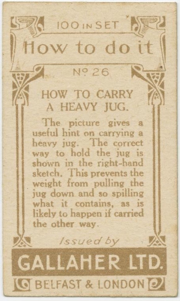 Gallaher-Lifehacks: Wie man einen Krug trägt
https://digitalcollections.nypl.org/items/510d47e4-7bb0-a3d9-e040-e00a18064a99