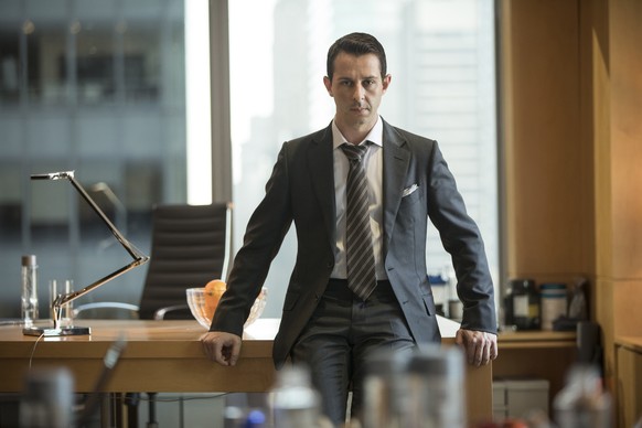 This image released by HBO shows Jeremy Strong in a scene from &quot;Succession.&quot; Strong was nominated for an Emmy Award for outstanding leading actor in a drama series on Tuesday, July 28, 2020. ...