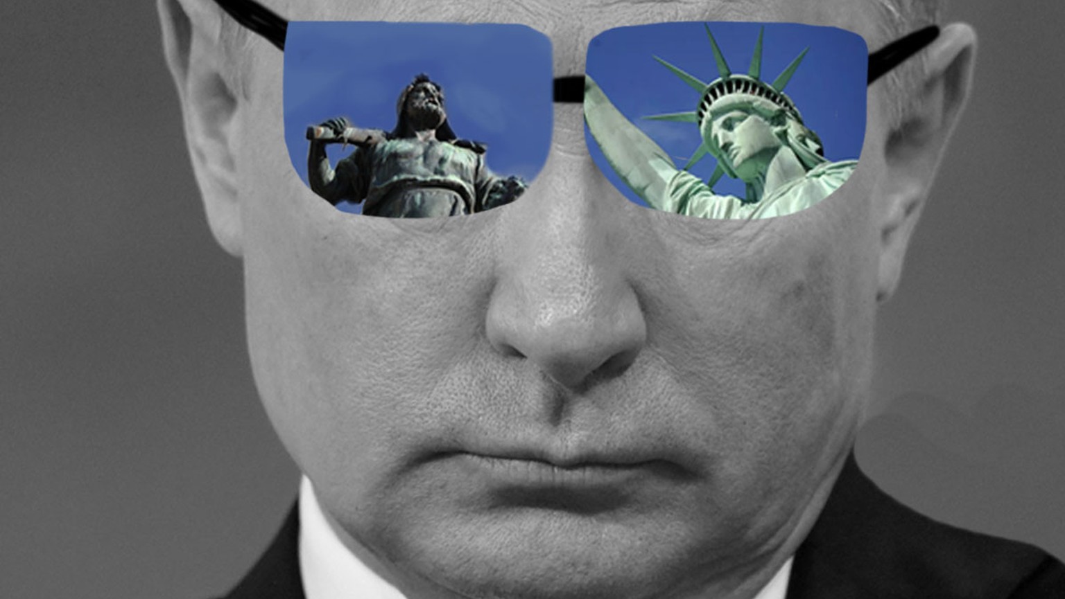 Putin mit Sonnenbrille