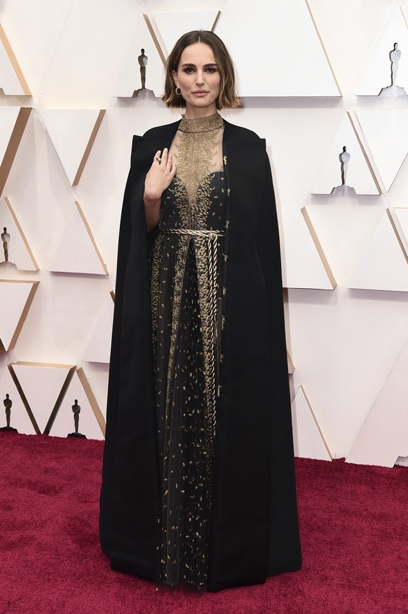 Natalie Portman arrives at the Oscars on Sunday, Feb. 9, 2020, at the Dolby Theatre in Los Angeles. (Photo by Jordan Strauss/Invision/AP)
Natalie Portman