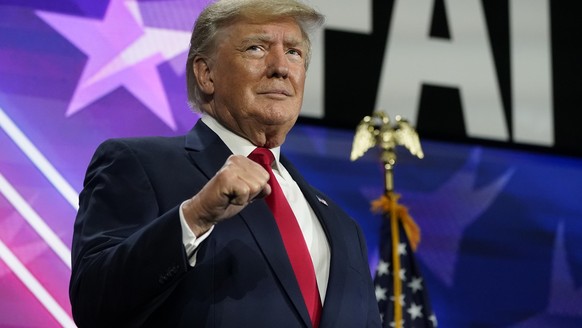 FILE - Former President Donald Trump speaks at the Road to Majority conference Friday, June 17, 2022, in Nashville, Tenn. As more details emerge about the Georgia investigation into possible illegal a ...