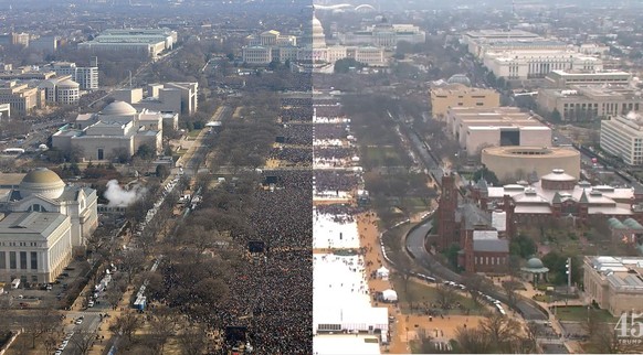 Inauguration Obama vs. Trump