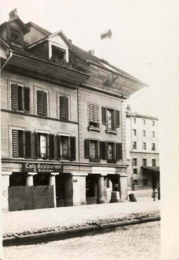 1930: Café-Restaurant E. Steiner, Gerbergasse 41.