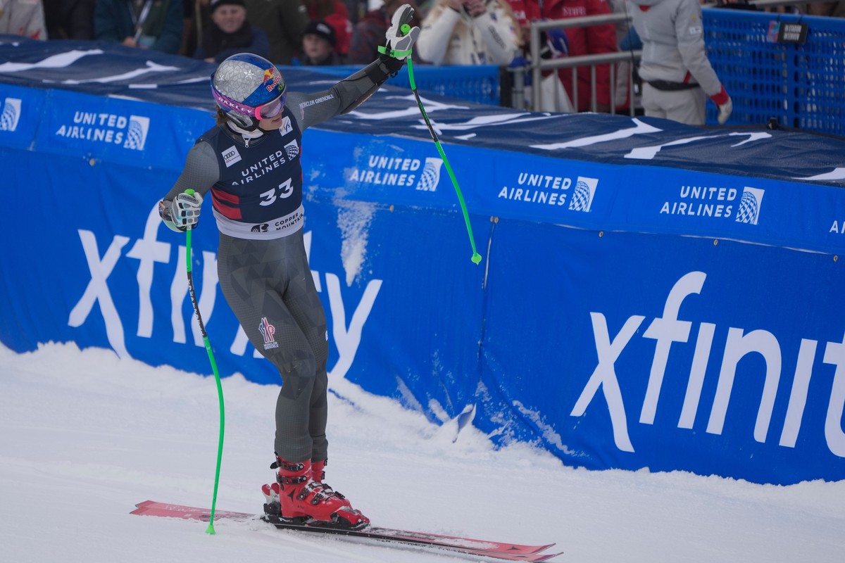 Brazil's Lucas Pinheiro Braathen reacts after competing during a World Cup men's super-G skiing race, Thursday, Nov. 27, 2025, in Copper Mountain. (AP Photo/John Locher)
United States World  ...