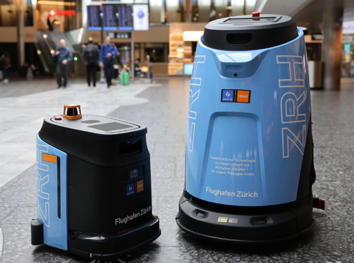 26 Putzroboter sind am Flughafen Zürich bereits unterwegs.