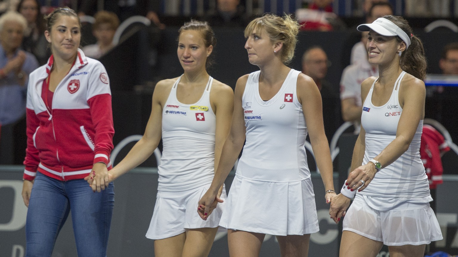 Quartett, dem die Zukunft gehören könnte: Bencic, Golubic, Bacsinszky und Hingis (von links).