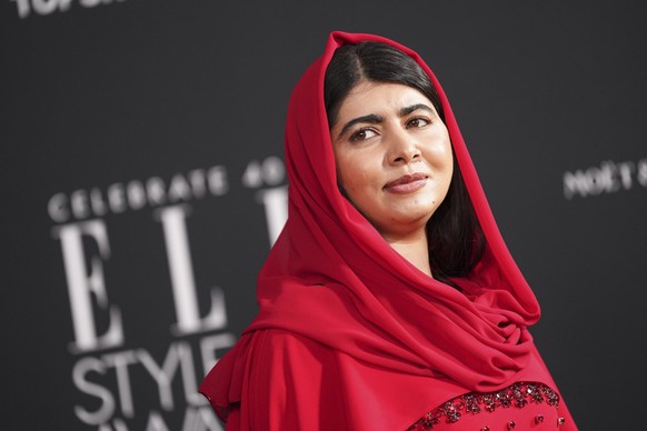 Malala Yousafzai poses for photographers upon arrival at the Elle Style Awards on Tuesday, Sept. 9, 2025, in London. (Photo by Scott A Garfitt/Invision/AP)
Malala Yousafzai