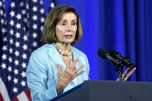FILE - Rep. Nancy Pelosi, D-Calif., speaks during an event in Washington, June 23, 2023. (AP Photo/Susan Walsh, File)
Nancy Pelosi