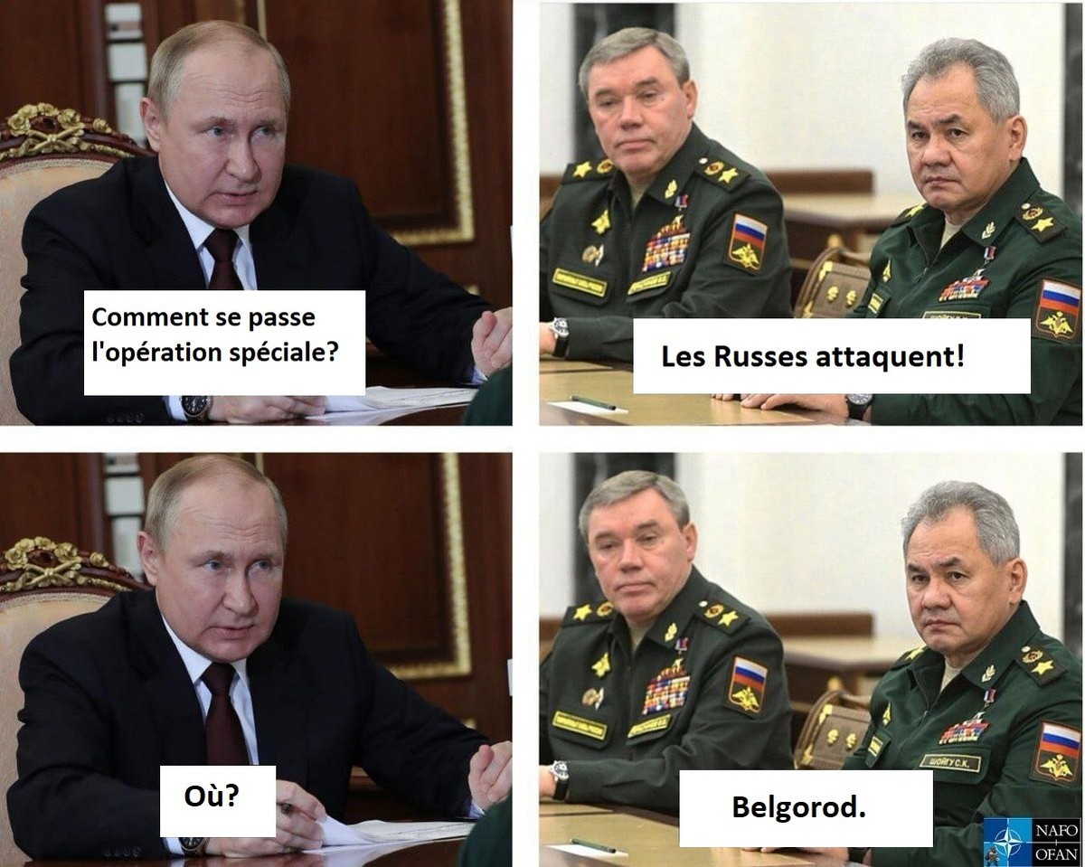 Les caricaturistes et mèmeurs ont moqué et critiqué le pouvoir russe en Ukraine.