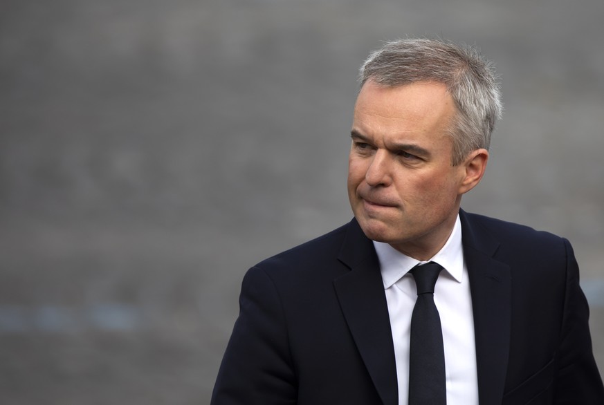 epa07720477 (FILE) French Environment Minister Francois de Rugy attends the annual Bastille Day military parade on the Champs Elysees avenue in Paris, France, 14 July 2019 (reissued 16 July 2019). Fra ...