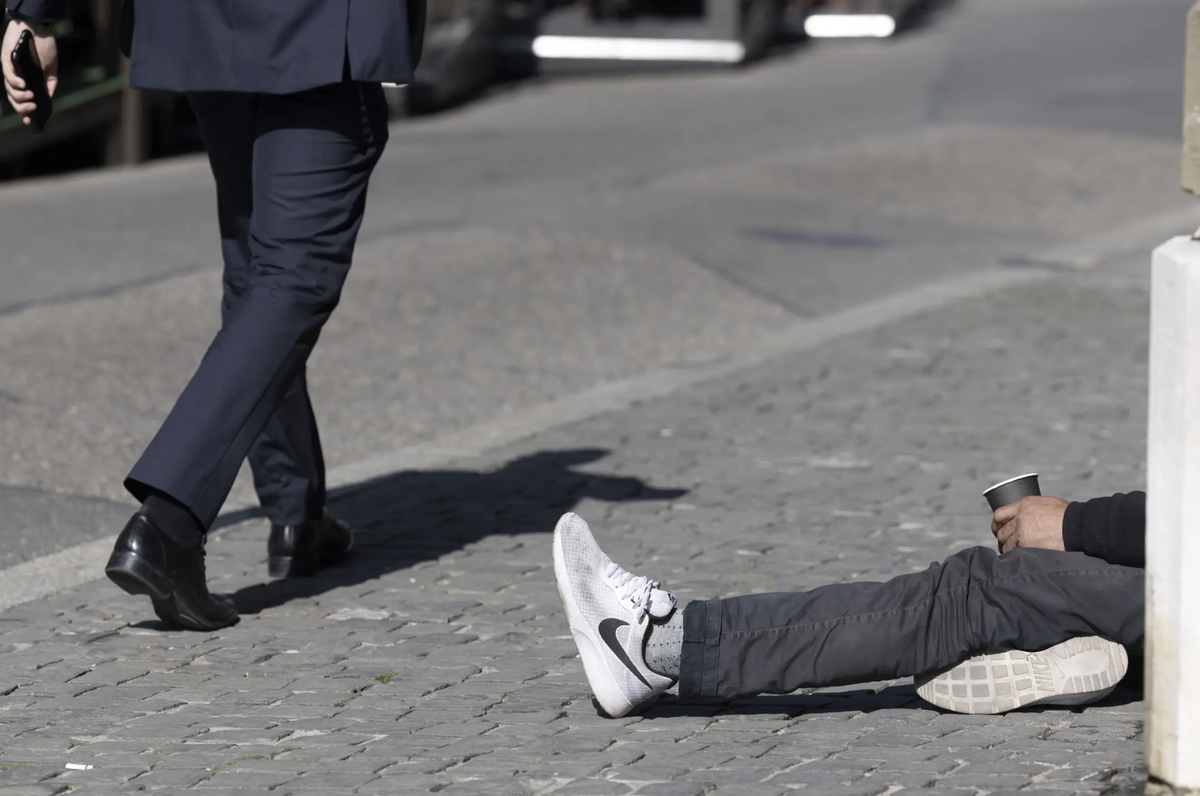 Un mendiant à Genève