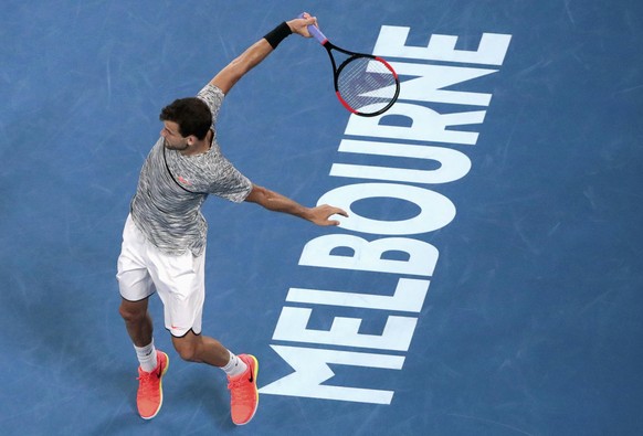 Tennis - Australian Open - Melbourne Park, Melbourne, Australia - 27/1/17 Bulgaria&#039;s Grigor Dimitrov hits a shot during his Men&#039;s singles semi-final match against Spain&#039;s Rafael Nadal.  ...